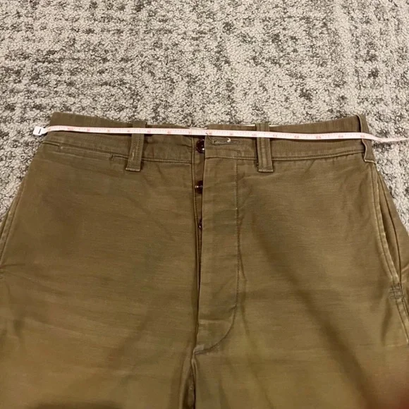 Mister Freedom Sportsman Chinos, Stevenson 3Sixteen Olive Khaki, 30W 30L - Picture 7 of 12